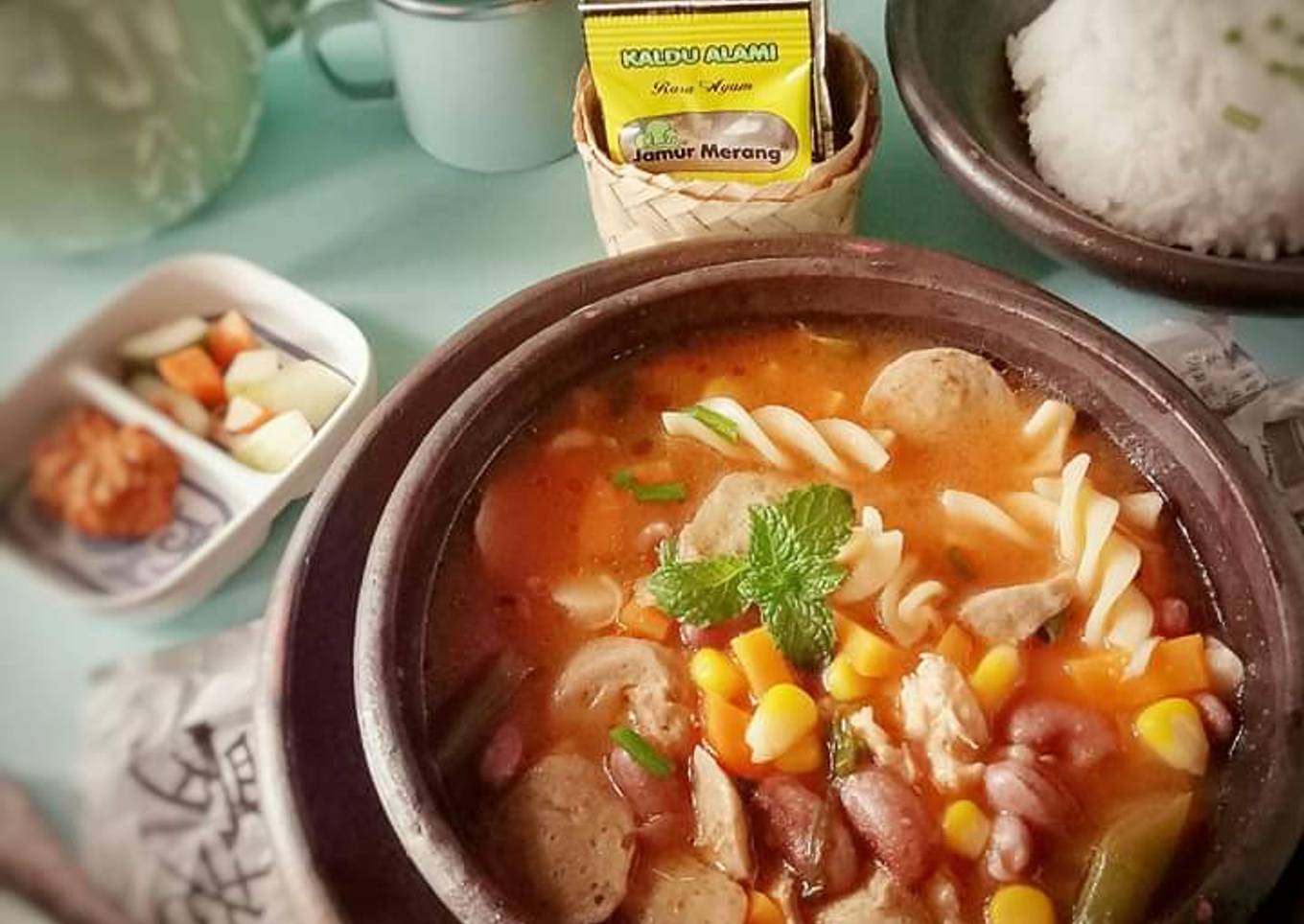 Sop ayam merah