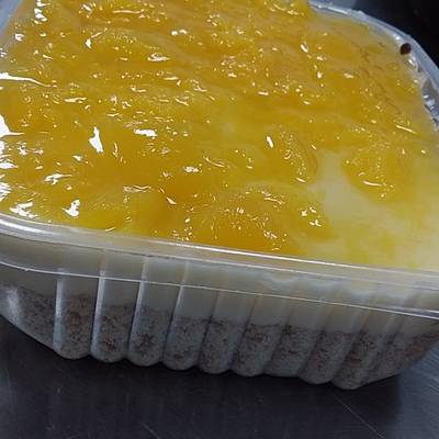 Cheesecake de durazno Receta de Vivi Puchalski- Cookpad