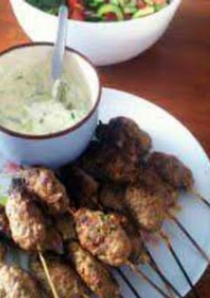 A picture of lamb kofta.
