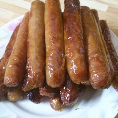 A picture of Yummy Breakfast sausages.