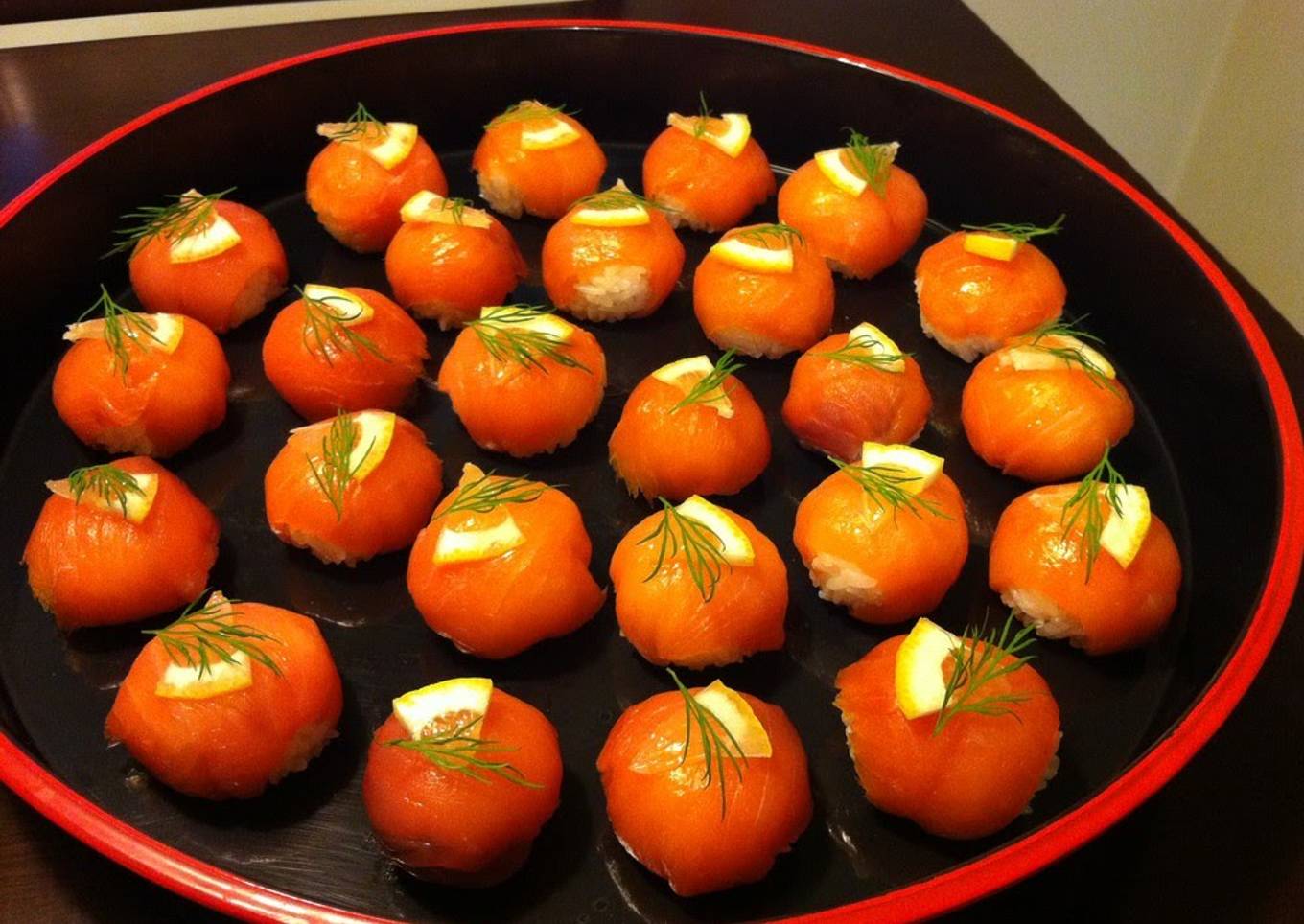 Smoked Salmon Sushi Balls