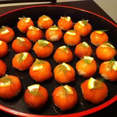 A picture of Smoked Salmon Sushi Balls.