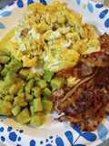 Eggs, Bacon, and Avocado Breakfast