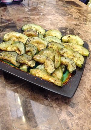 A picture of Baked Zucchini.