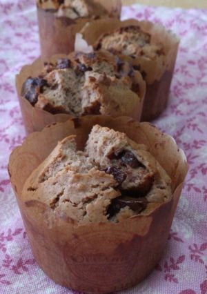 A picture of Fluffy & Moist Easy Chocolate Muffins.