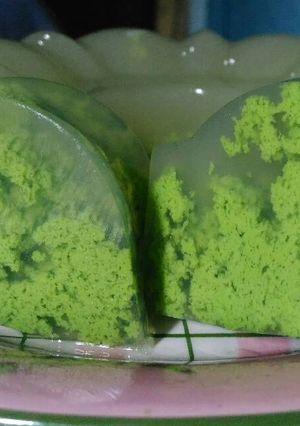 Foto resep Pudding Lumut Pandan