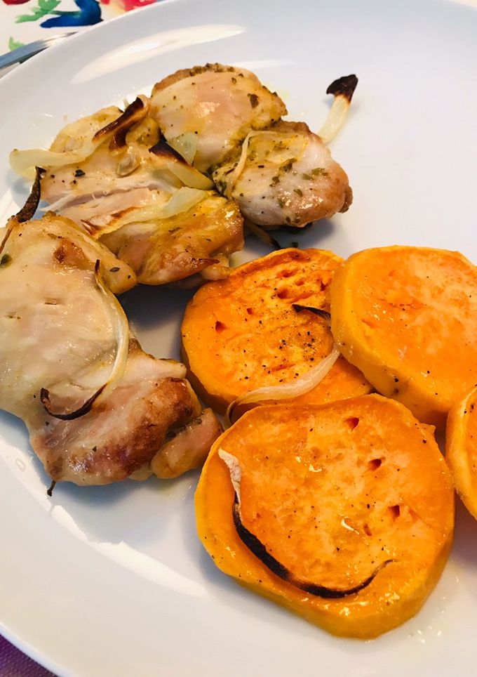 Una foto de Pollo con boniato 🍠