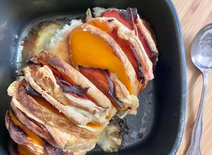 Une photo de Butternut rôti façon orloff à la raclette à l’air fryer