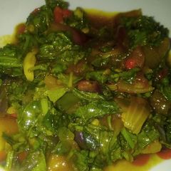 A picture of Vegetable soup.