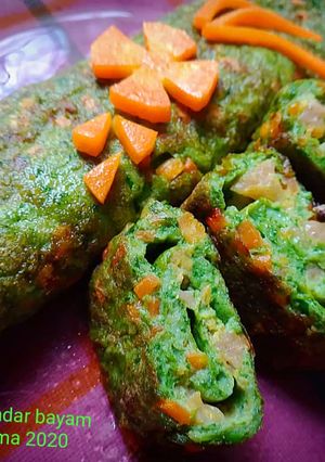 Foto resep Telur dadar pelangi'