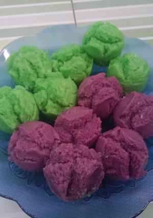 Foto resep Kue mangkok/apem tepung beras (takaran sendok)