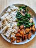 Stir-Fried Chicken Breast and Sauteed Veggies