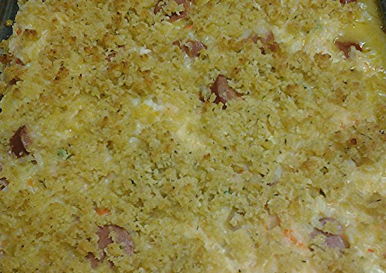 Steps to Prepare Any-night-of-the-week Hotdogs with rice casserole II