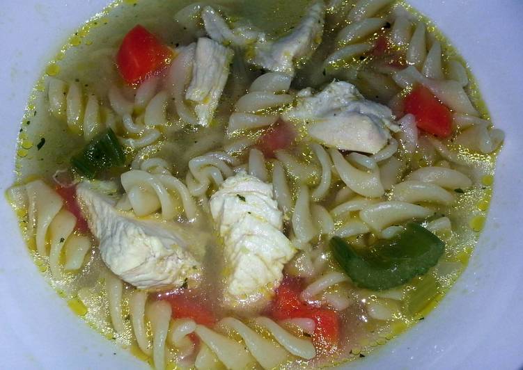 Easiest Way to Make Yummy chicken noodle soup