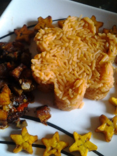 A picture of Jollof rice.