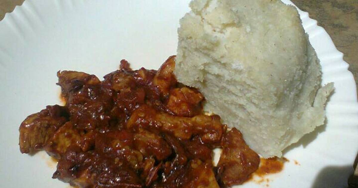 Pork With Ugali Recipe by Shannon A Cookpad