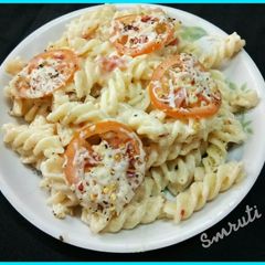 Creamy White Sauce Pasta A picture of Creamy White Sauce Pasta.
