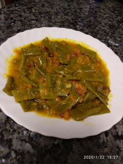Una foto de Potaje de zanahorias y judías verdes con jamón Thermomix