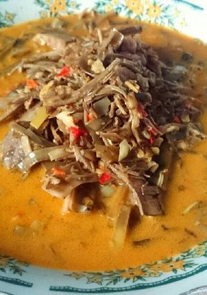 Foto resep Sayur Santan Pedas Jantung Pisang
