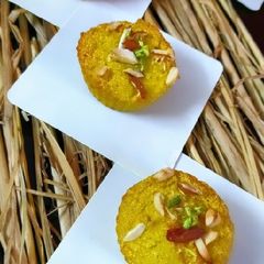 Semolina mango cupcake A picture of Semolina mango cupcake.