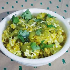 A picture of Tori Ki Sabzi(Ridge gourd Sabzi).