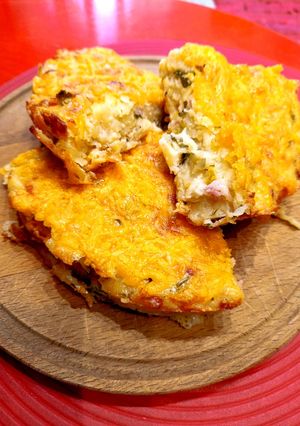 Φωτογραφία της συνταγής Πιτούλα, (brunch), με πατάτα, μπέικον και πιπεριές