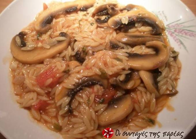 Recipe of Perfect Orzo with mushrooms