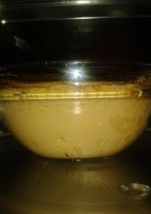 Una foto de Flan de claras de huevo al microondas