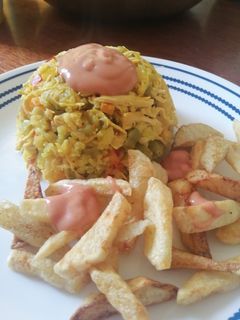 Una foto de Arroz con Pollo SIN Salchicha