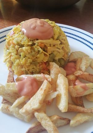 Una foto de Arroz con Pollo SIN Salchicha