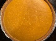 A picture of pumpkin cheesecake