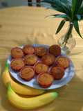 Cupcakes de maíz y guineo