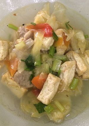 Foto resep Sop bakso+tahu