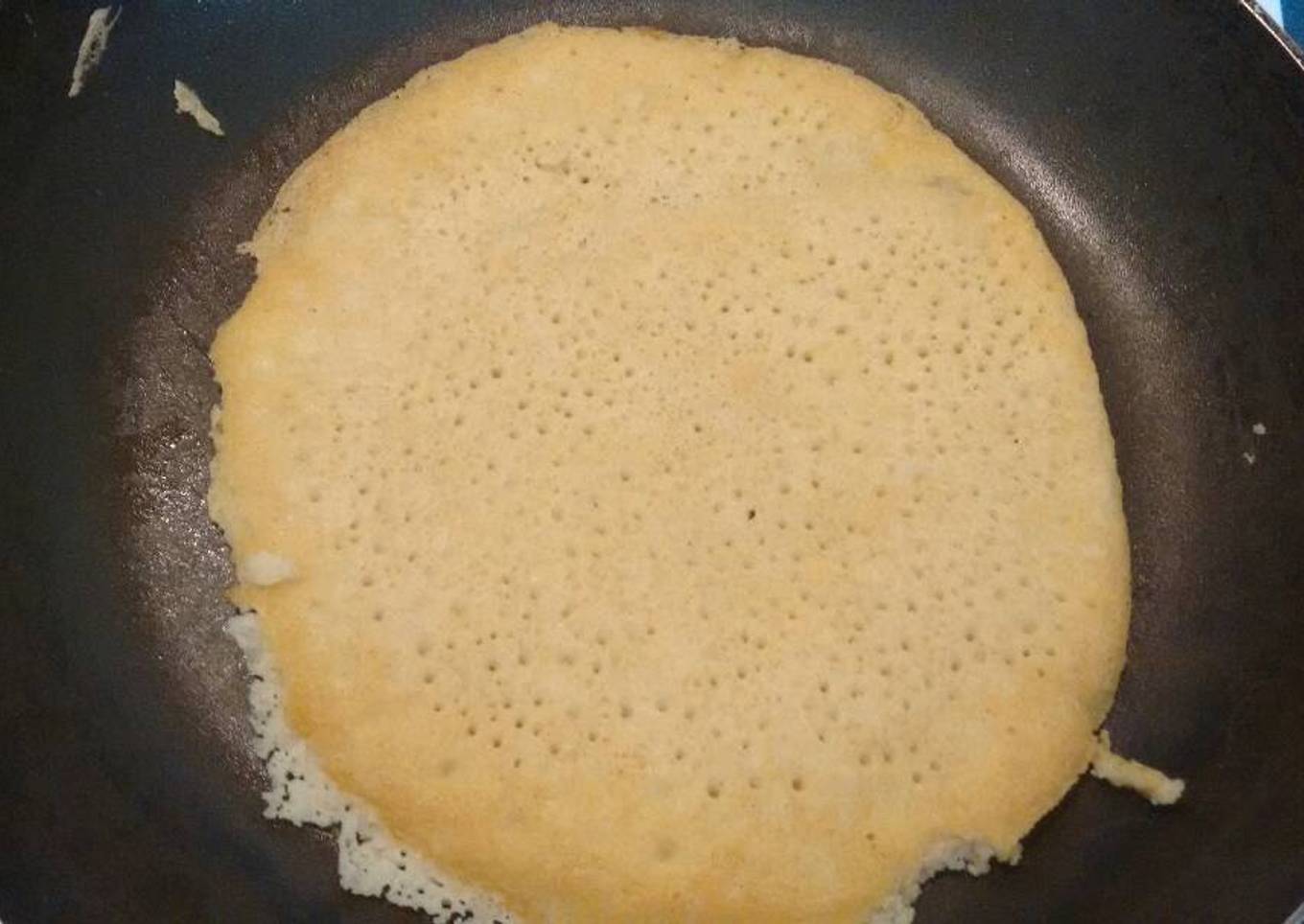 Crepa con harina de maíz. ॐ