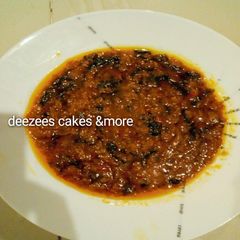 A picture of Ugu stew.