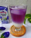 Es Bunga Telang madu yakult/yogurt blueberry