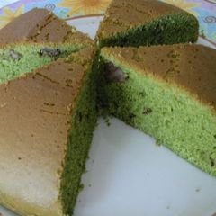 Easy With A Rice Cooker! Matcha Tea Cake With Walnuts A picture of Easy With A Rice Cooker! Matcha Tea Cake With Walnuts.