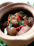 Pork legs and Eggs in 5 spices stew
