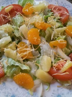 A picture of Mandarin salad.