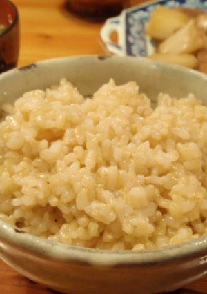 A picture of Fluffy and Chewy Brown Rice in a Pressure Cooker.