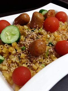 A picture of Sausage And Tubetti Pasta.