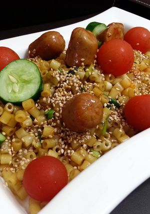 A picture of Sausage And Tubetti Pasta.