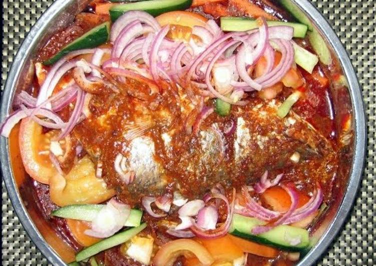 Recipe of Quick LG SPICY POACHED SNAPPER FISH