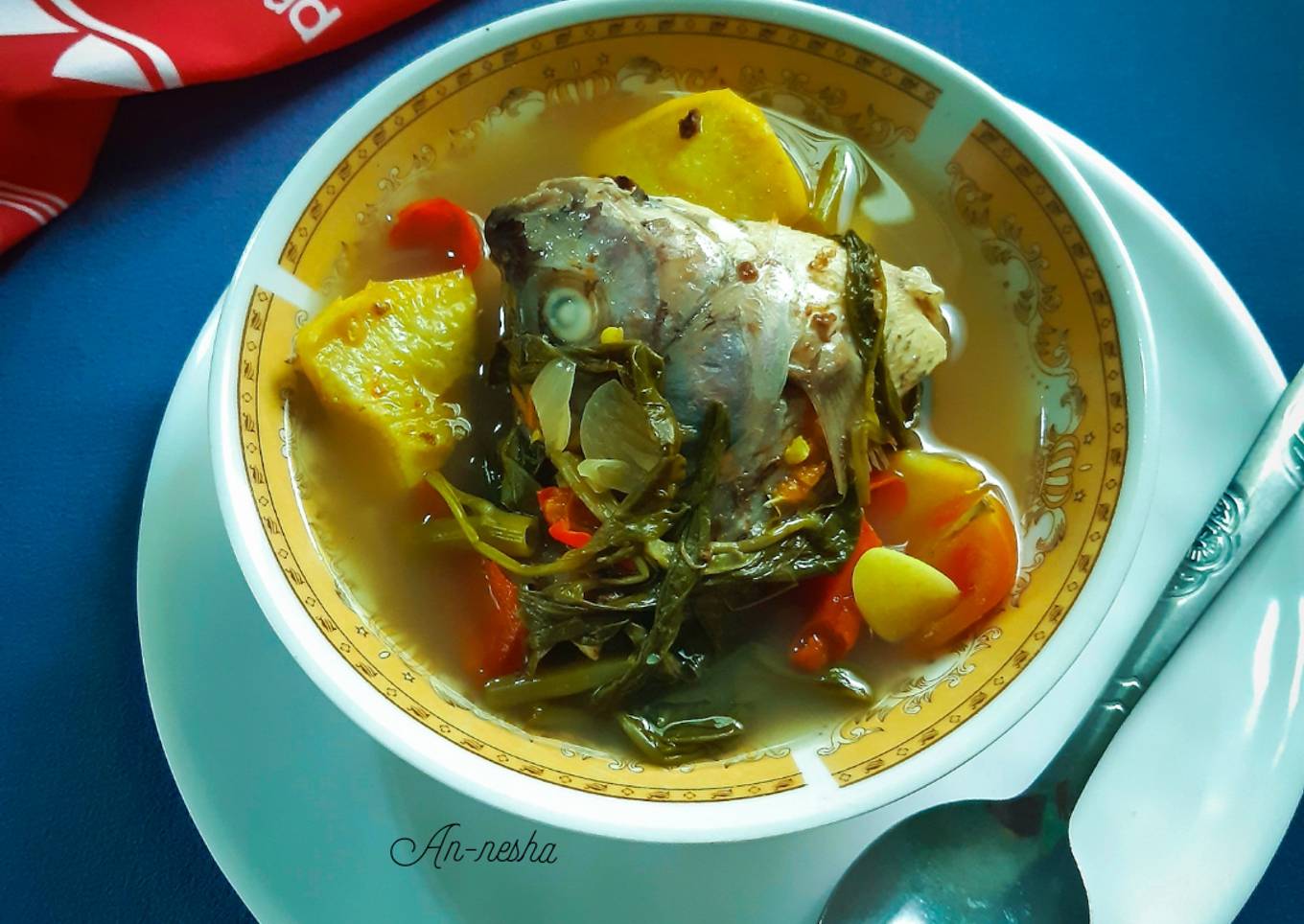 407.Gangan Hubi (sayur asam ubi rambat) khas Kutai