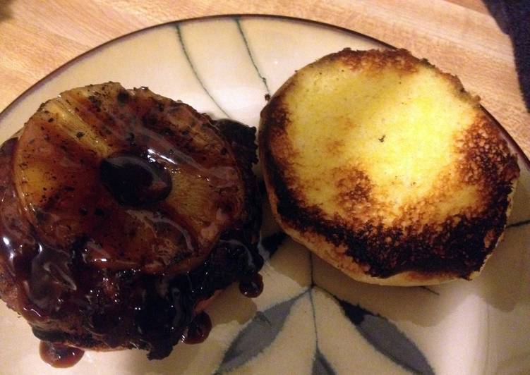 Step-by-Step Guide to Make Super Quick Homemade Pineapple Teriyaki Burger (650 Cal.)