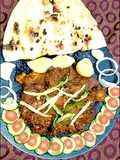 Mutton Tawa karahi With homemade Tawa Tandori roti 😋😋😋😋😋😋