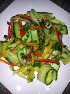 A picture of Pam's Garden Salad....