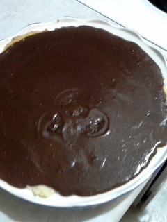 A picture of chocolate meringue pie.