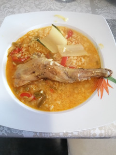 Una foto de 247. Arroz caldoso con conejo y pencas de acelga