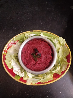 * பீர்க்கங்காய், பீட்ரூட், கோஸ் தோல்(இலை),துவையல்*(beetroot thuvayal recipe in tamil) செய்முறை முக்கிய புகைப்படம்
